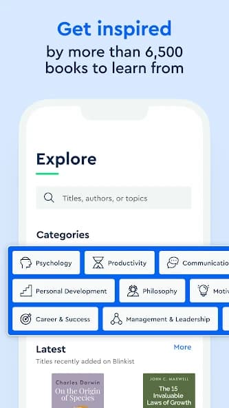 Blinkist: Book Summaries Daily 10.5.4
