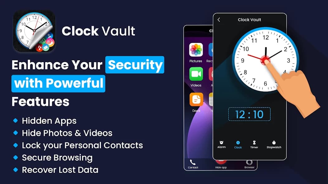 Vault Clock: Hide Apps & Files 1.48