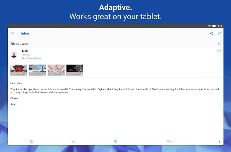 Email Blue Mail – Calendar 2.1.86
