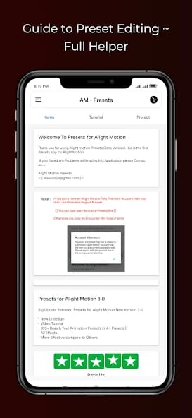 Preset for Alight Motion 2.2.5