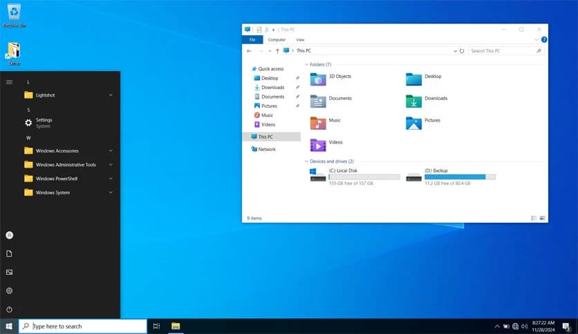 Windows 10 Pro Ultralight