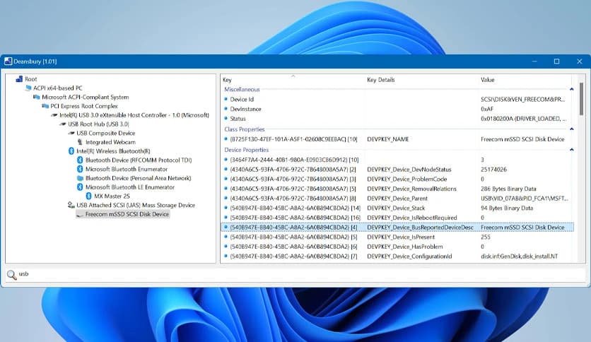 Deansbury Windows Device Tree Viewer 1.06