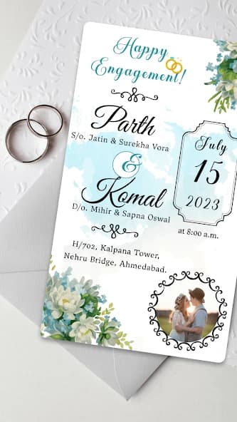 Engagement Card Maker & Design 9.0