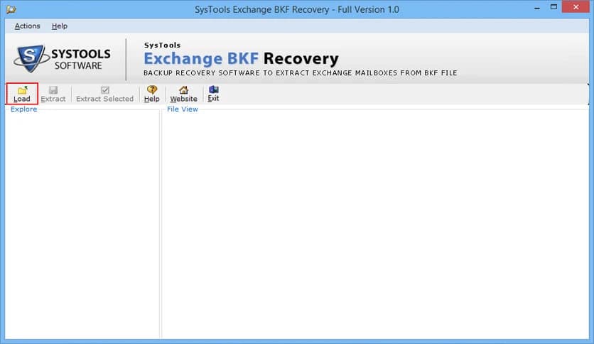 SysTools Exchange BKF Recovery 4.0