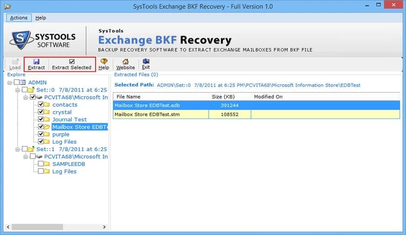 SysTools Exchange BKF Recovery 4.0