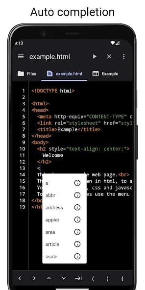 WebCode – html, css, js ide 6.1.1