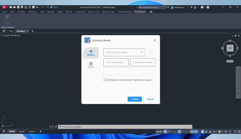 TA Solutions TA Sheets Generator 2.0.0