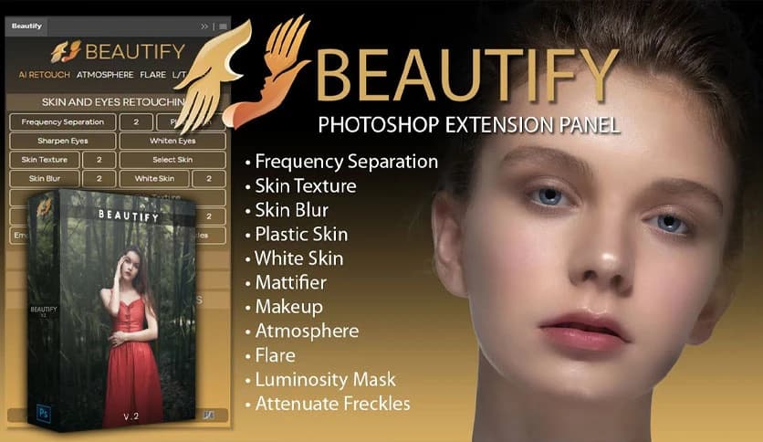 Beautify Retouch Panel for Adobe Photoshop 2.0.0