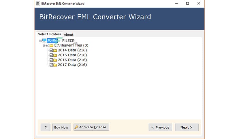 BitRecover EML Converter Wizard 12.4
