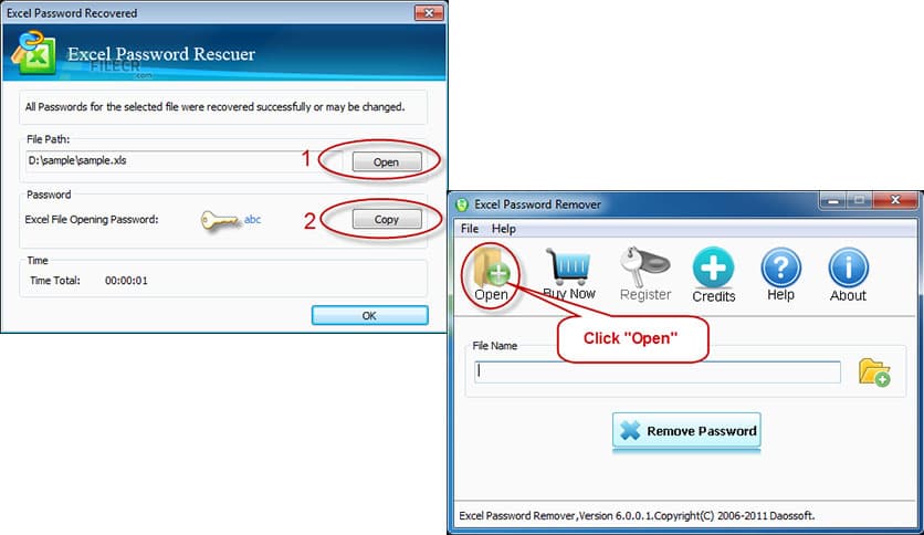 Daossoft Excel Password Rescuer 7.0.1.1