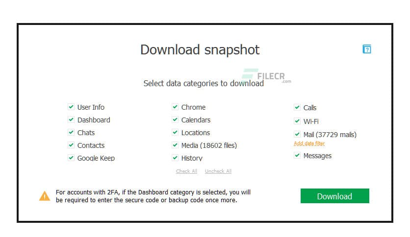Elcomsoft Cloud eXplorer Forensic 2.32.37098