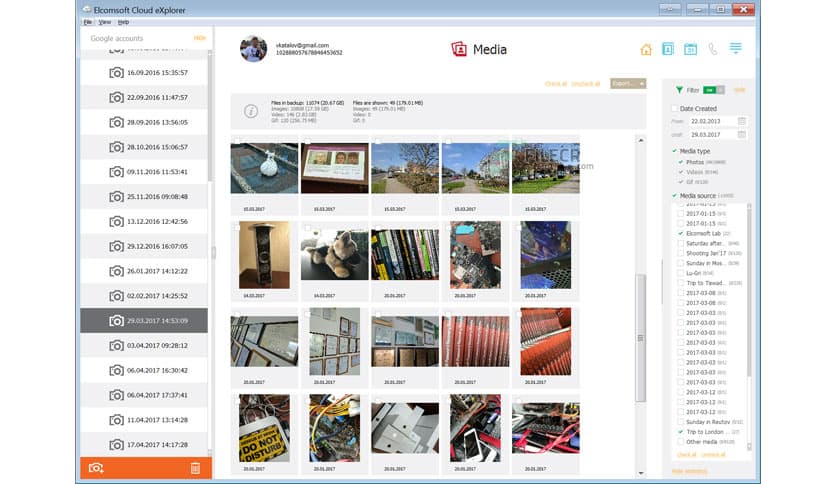 Elcomsoft Cloud eXplorer Forensic 2.32.37098