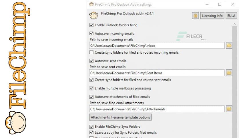FileChimp for Microsoft Outlook 3.0.0