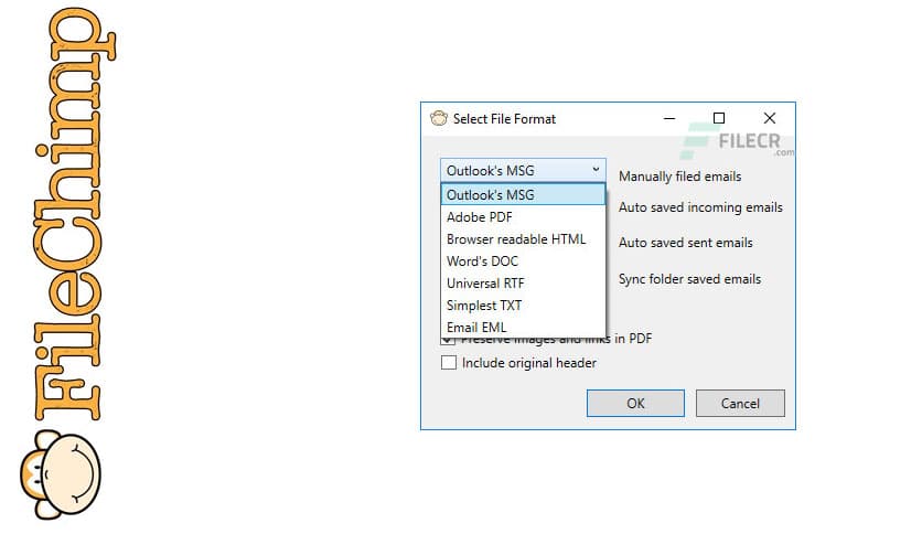 FileChimp for Microsoft Outlook 3.0.0