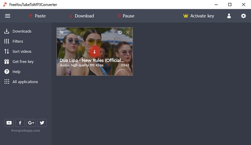 FreeGrabApp Free YouTube to MP3 Converter 5.1.2.527 Premium