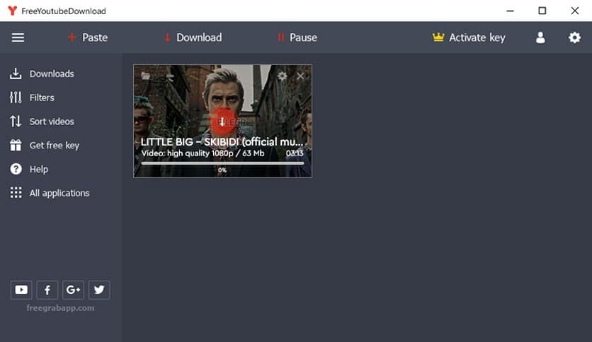 FreeGrabApp Free Youtube Download 5.1.2.527 Premium