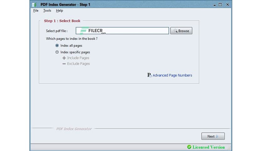 PDF Index Generator Professional 2.9