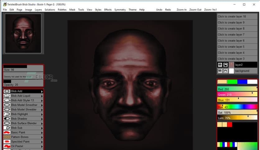 Pixarra TwistedBrush Blob Studio 5.04