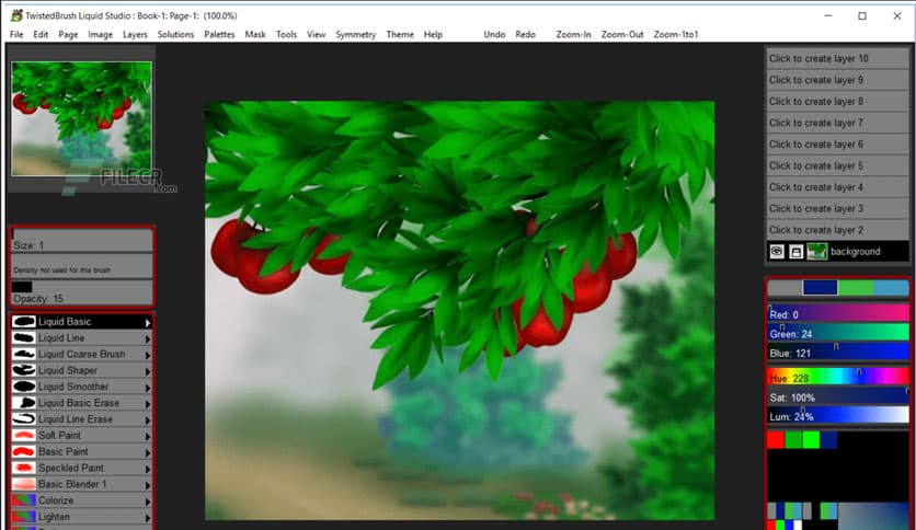 Pixarra TwistedBrush Liquid Studio 5.04