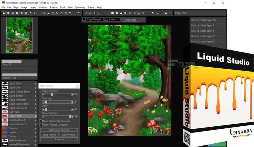 Pixarra TwistedBrush Liquid Studio 5.04