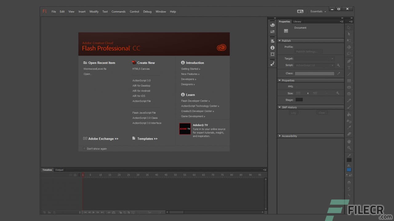Adobe Flash Professional CC 14.0.0.110