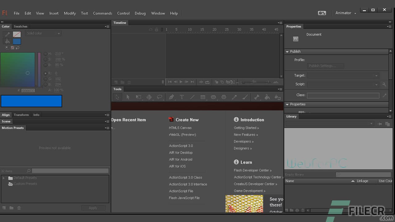 Adobe Flash Professional CC 14.0.0.110