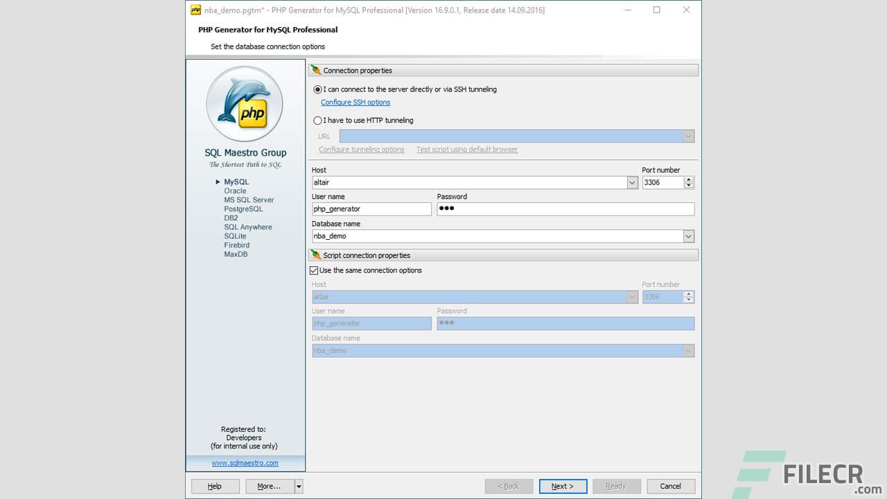 PHP Generator for MySQL Professional 22.8.0.22