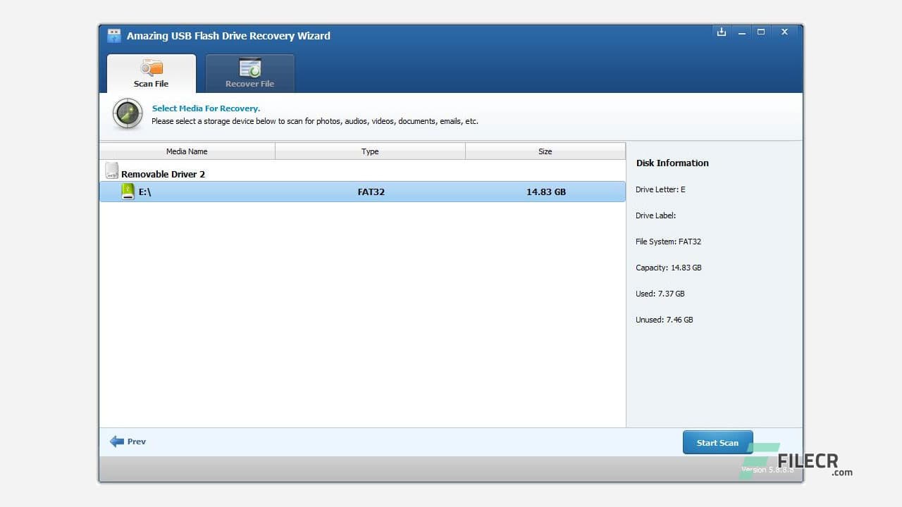 Amazing USB Flash Drive Recovery Wizard 9.1.1.8