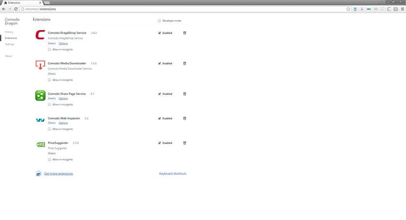 Comodo Dragon Browser 134.0.6998.179