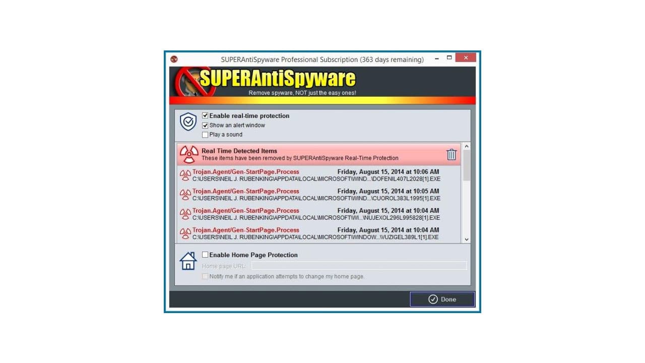 SUPERAntiSpyware Professional 10.0.1282