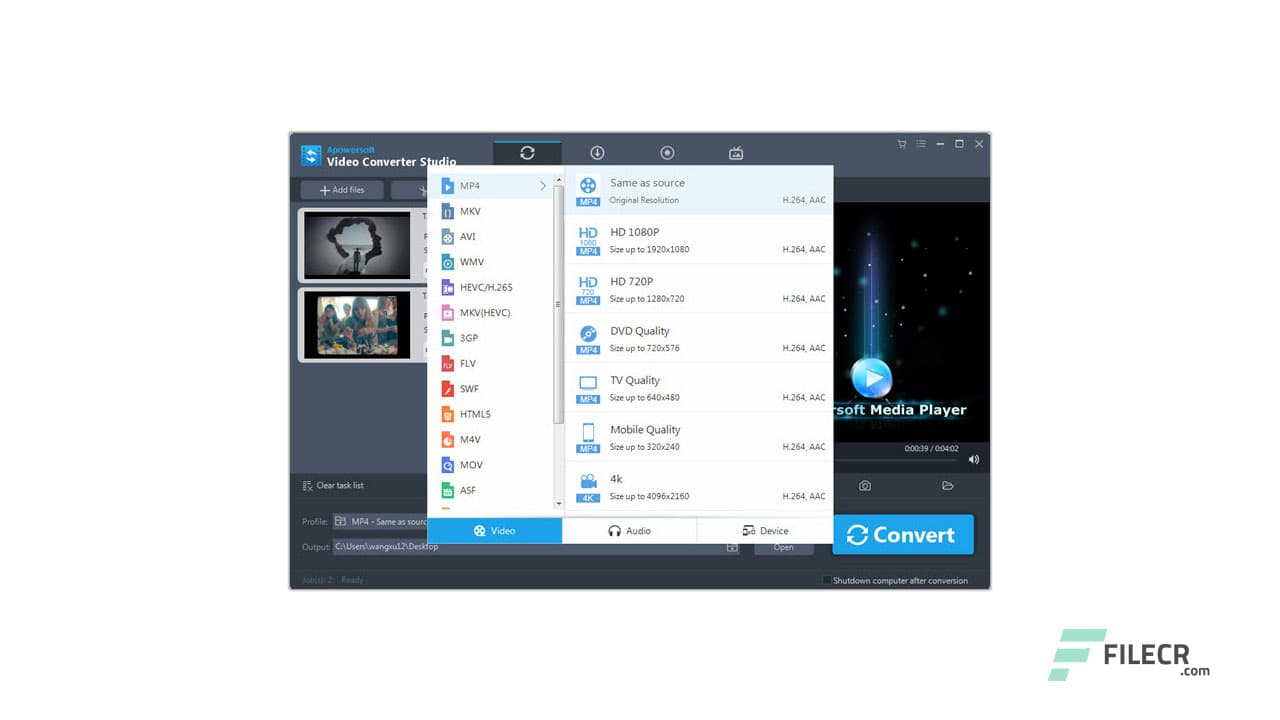 Apowersoft Video Converter Studio 4.8.9.0