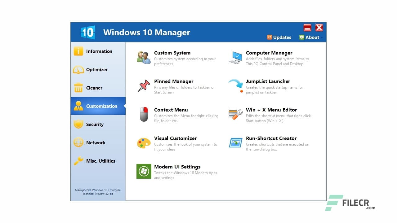 Yamicsoft Windows 10 Manager 3.9.4