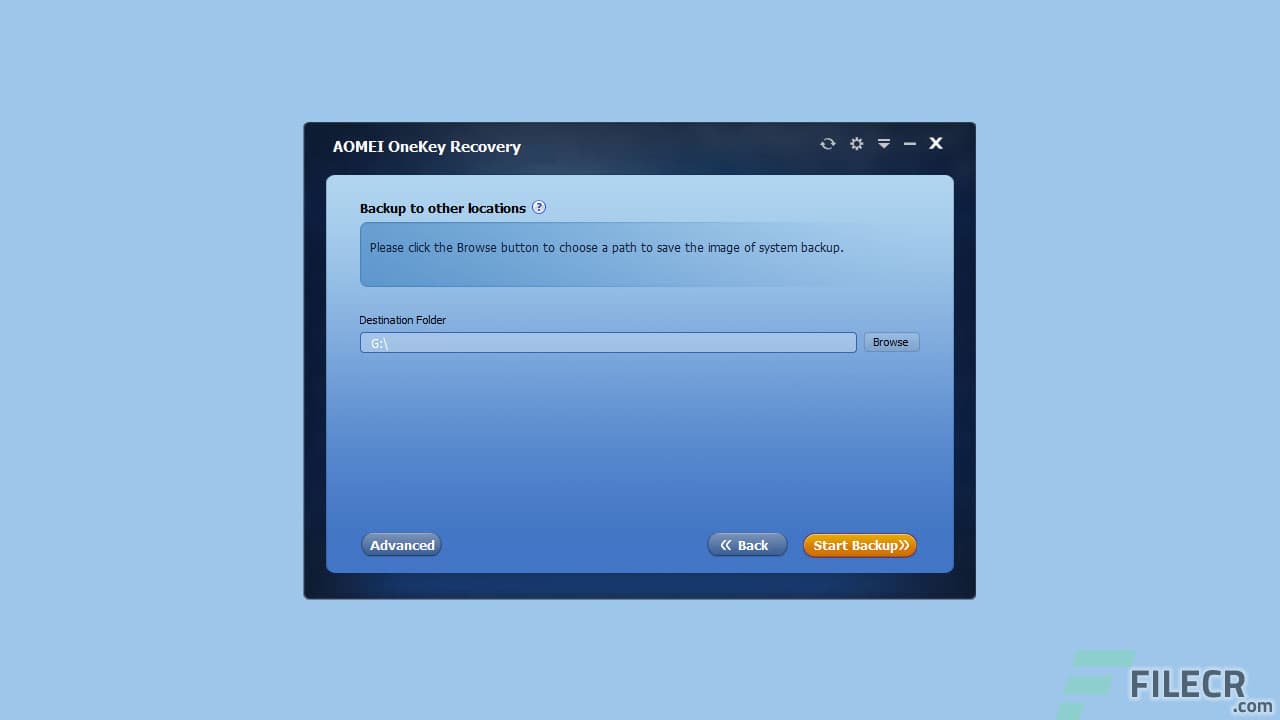 AOMEI OneKey Recovery Professional 1.7.1