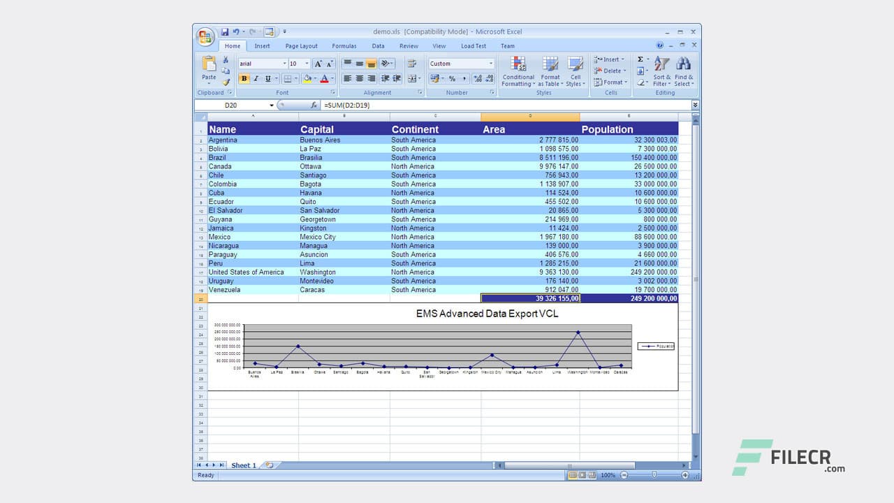 EMS Advanced Data Export VCL Suite 4.15