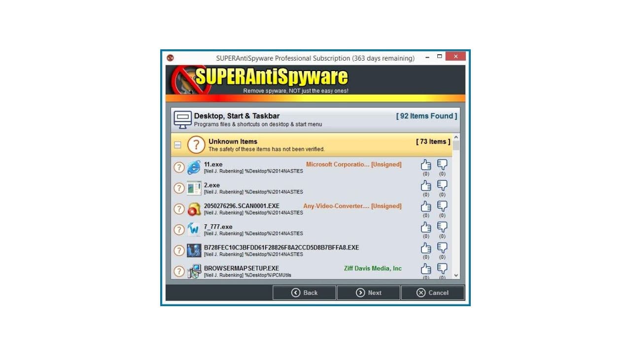SUPERAntiSpyware Professional 10.0.1282