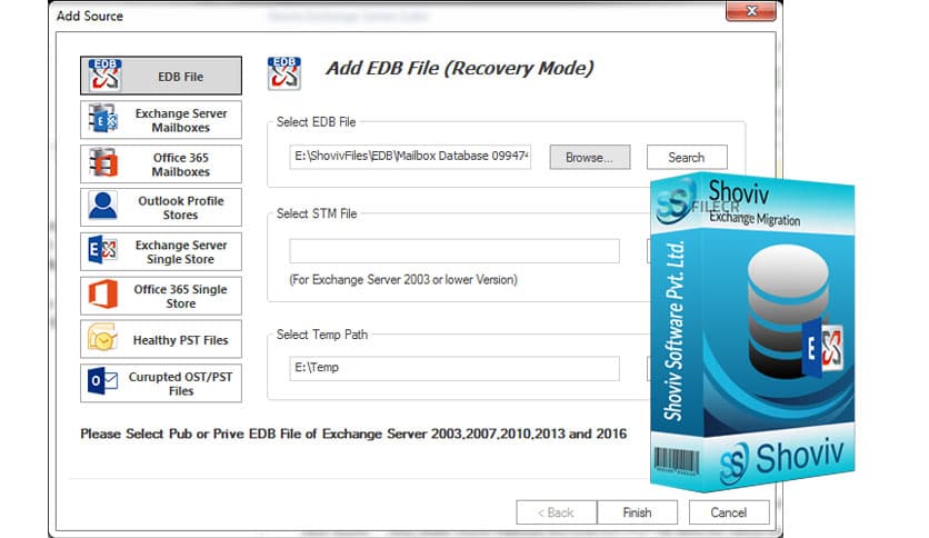 Shoviv Exchange Server Suite 20.1