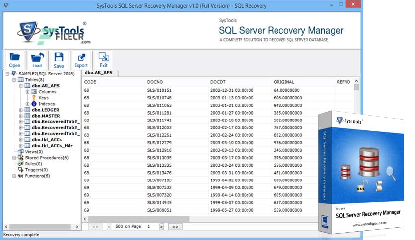 SysTools SQL Server Recovery Manager 7.1