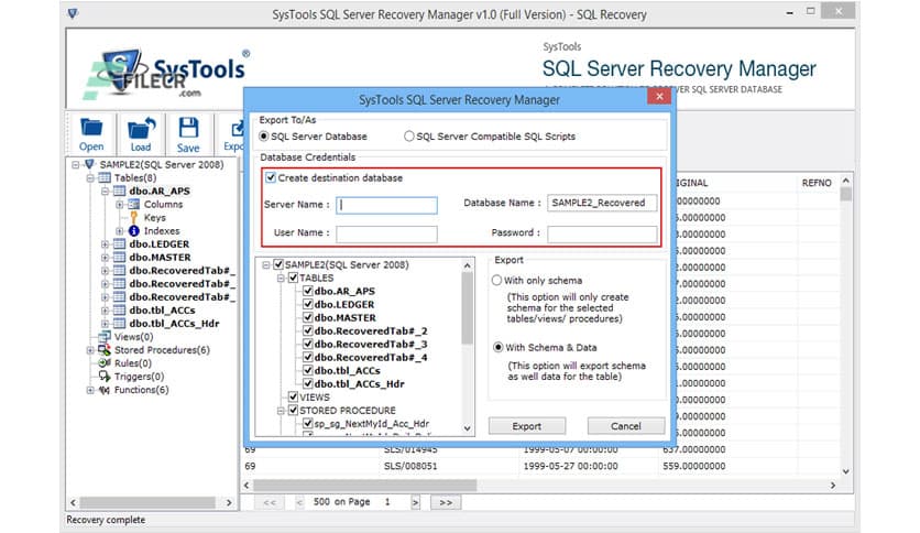 SysTools SQL Server Recovery Manager 7.1