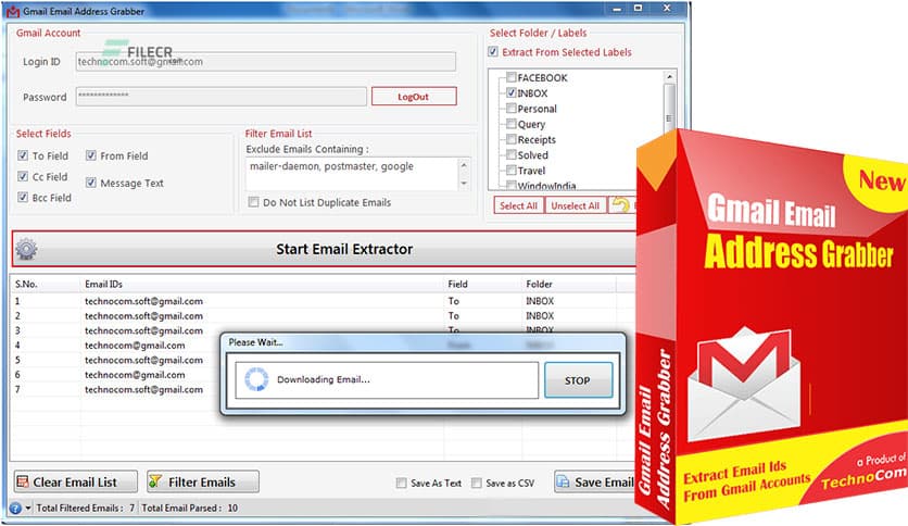 Technocom Gmail Email Address Grabber 4.9.5.41