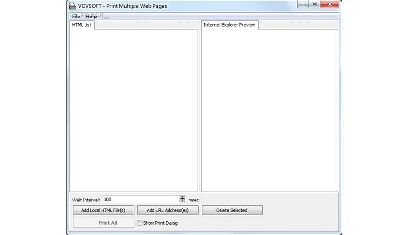 VovSoft Print Multiple Web Pages 2.8