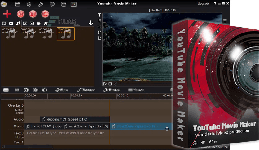 YouTube Movie Maker Platinum 22.08