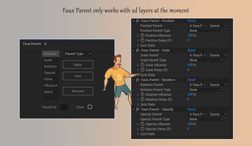 Aescripts Faux Parent v1.1 for After Effects
