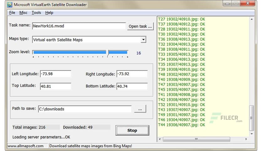 AllMapSoft Microsoft Virtualearth Satellite Downloader 8.204