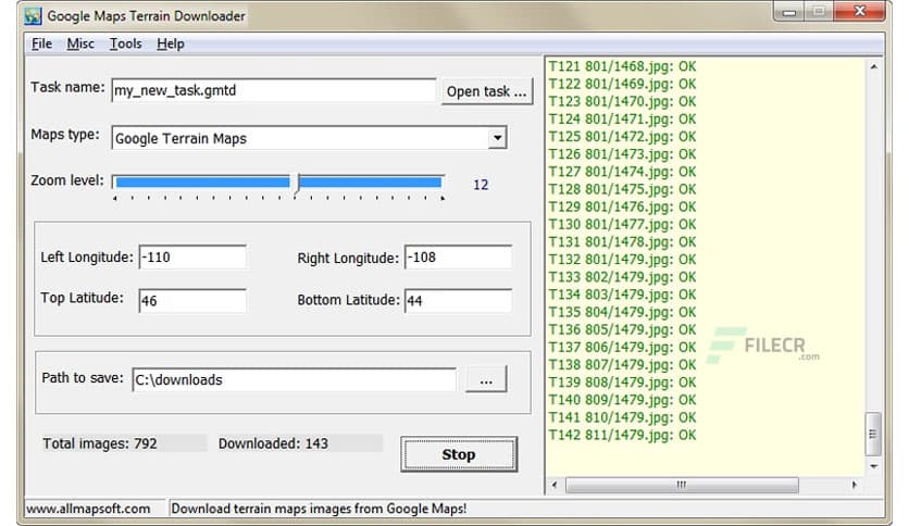 AllMapSoft Google Maps Terrain Downloader 7.203