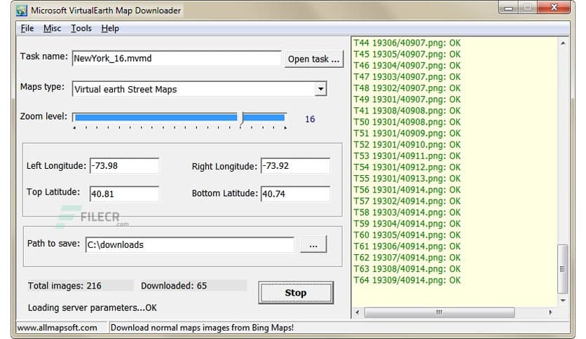AllMapSoft Microsoft Virtualearth Map Downloader 8.204