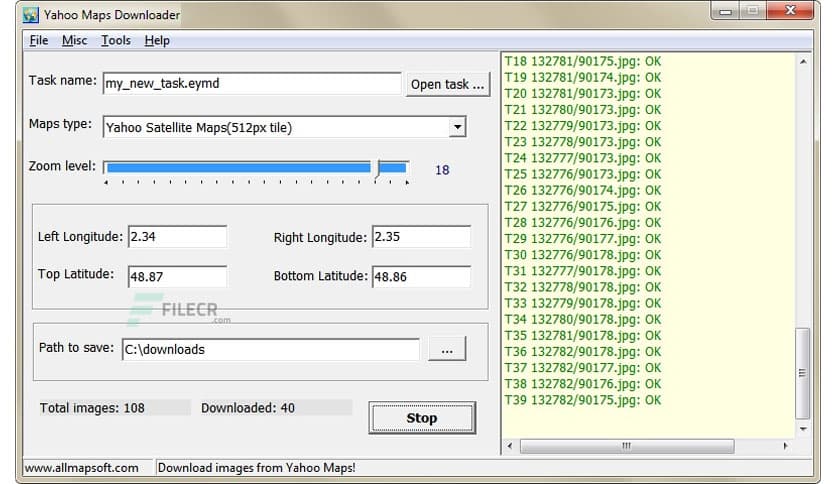 AllMapSoft Yahoo Maps Downloader 6.382