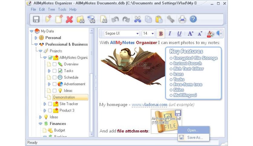 AllMyNotes Organizer Deluxe 4.12.1285