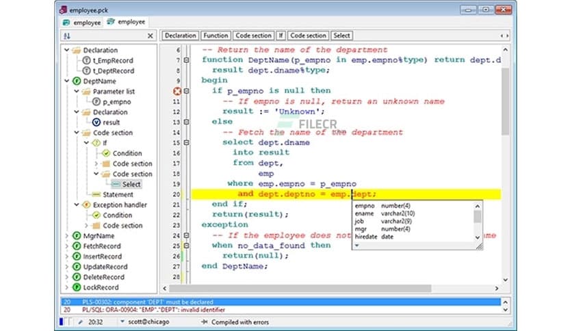 Allround Automations PL/SQL Developer 16.0.8.2176
