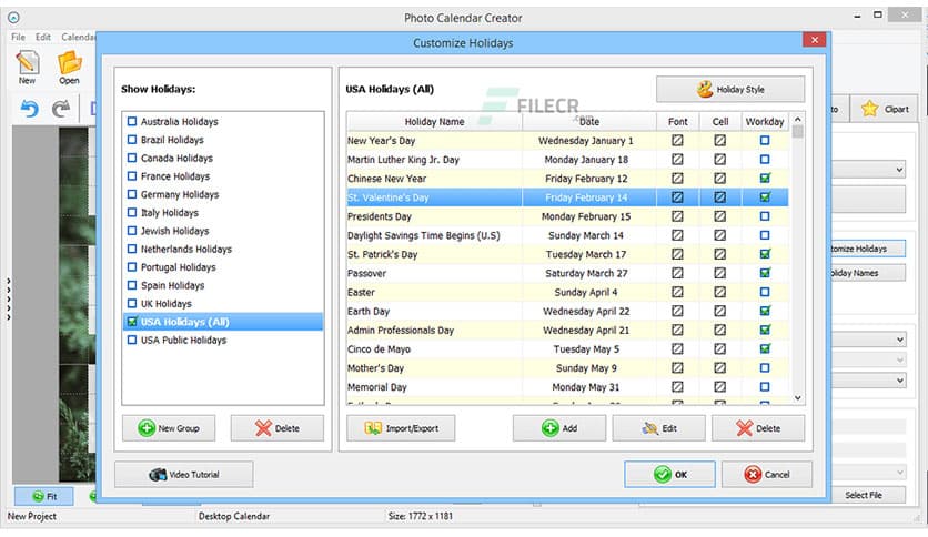 AMS Software Photo Calendar Creator Pro 20.0