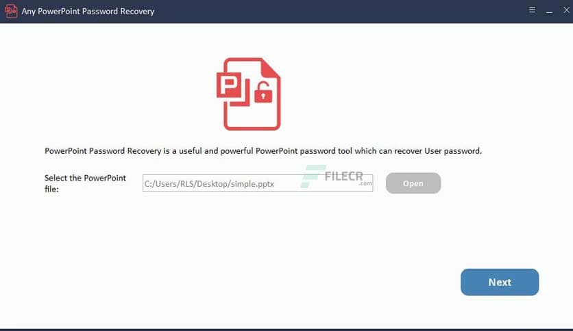Any PowerPoint Password Recovery 11.8.0